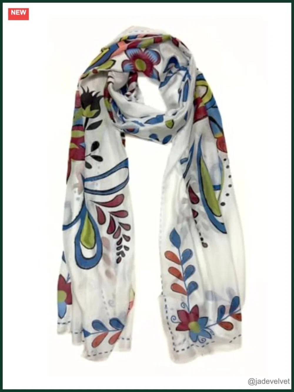 Vibrant Patterned Fashion Scarf Shawl Lightweight Viscose Neckwear Wrap